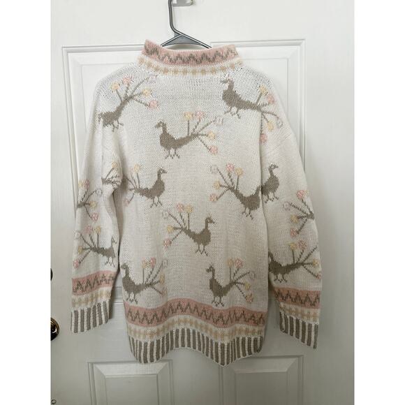 VTG Cambridge Dry Goods Sweater Women's Small Cream Long Sleeve Knit Pullover - Picture 3 of 10